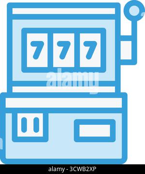 Slot Machine Vector Symbol Design Illustration Stock Vektor