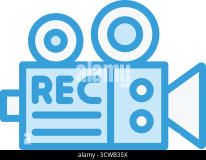 Video Recorder Vektor Symbol Design Illustration Stock Vektor