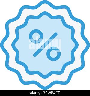Discount Vector Icon Design Illustration Stock Vektor