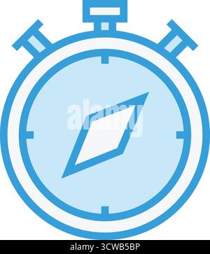 Illustration Des Symbols Kompass-Vektor Stock Vektor