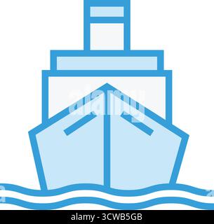 Design-Illustration Des Schiffvektors Stock Vektor