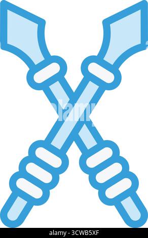 Spear Vector Symbol Design Illustration Stock Vektor