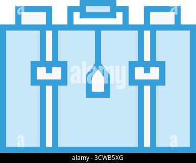 Suitcase Vector Icon Design Illustration Stock Vektor