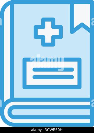 Buch Vektor Symbol Design Illustration Stock Vektor