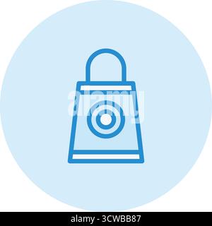 Einkaufstasche Vektor Icon Design Illustration Stock Vektor