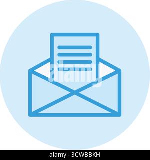 E-Mail-Vektor-Symbol Design Illustration Stock Vektor