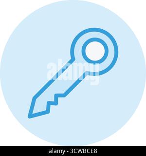 Key Vector Icon Design Illustration Stock Vektor