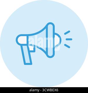 Megaphon-Vektor-Symbol Design-Illustration Stock Vektor