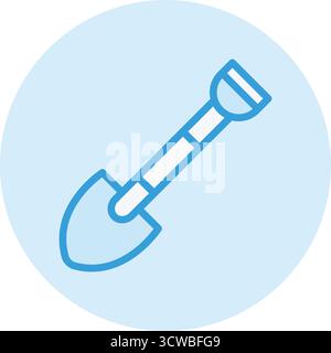 Schaufel Vektor Symbol Design Illustration Stock Vektor