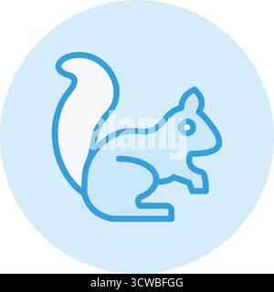 Eichhörnchen Vektor Symbol Design Illustration Stock Vektor