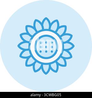 Sonnenblume Vektor Symbol Design Illustration Stock Vektor
