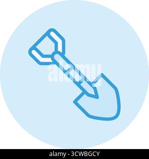 Schaufel Vektor Symbol Design Illustration Stock Vektor
