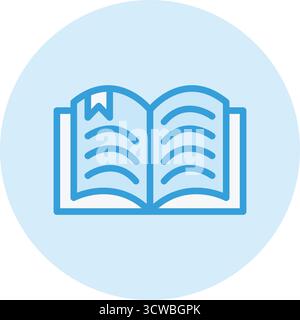 Lesen Der Vektorsymbolgrafik Stock Vektor
