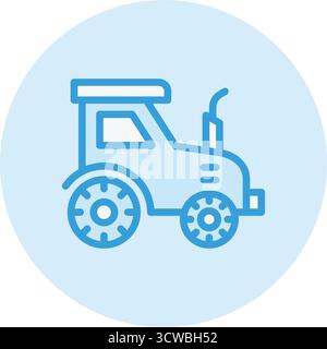 Illustration Des Traktorvektorsymbols Stock Vektor