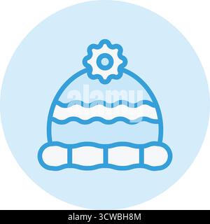Winter Hut Vektor Icon Design Illustration Stock Vektor