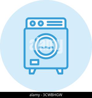 Waschmaschine Vektor Symbol Design Illustration Stock Vektor