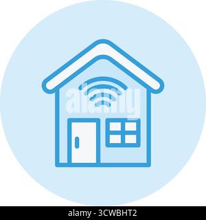Smart House Vector Icon Design Illustration Stock Vektor