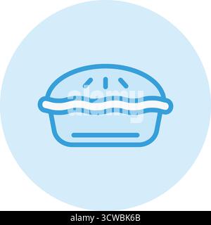 Tortenvektor-Symbol Design-Illustration Stock Vektor