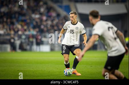 Sinsheim, Deutschland. Oktober 2025. Nico Schlotterbeck (DFB) Germany - Luxembourg Deutschland - Luxemburg 10.10.2025 Copyright (nur für journalistis Stockfoto