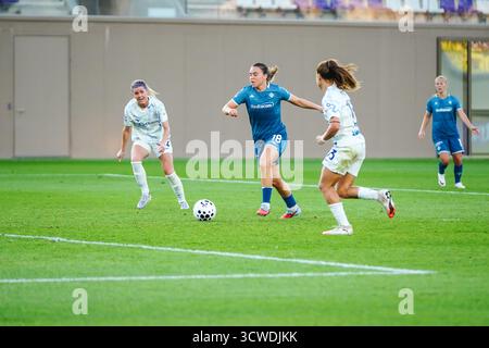 Emma Strom Snerle (Fiorentina femminile) erzielte beim ACF Fiorentina gegen Inter - FC Internazionale, italienisches Fußball Serie A Frauen-Spiel in Bagno a Ripoli (FI), Italien, 11. Oktober 2025 ein Tor Stockfoto