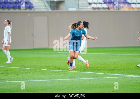 Emma Strom Snerle (Fiorentina femminile) erzielte beim ACF Fiorentina gegen Inter - FC Internazionale, italienisches Fußball Serie A Frauen-Spiel in Bagno a Ripoli (FI), Italien, 11. Oktober 2025 ein Tor Stockfoto