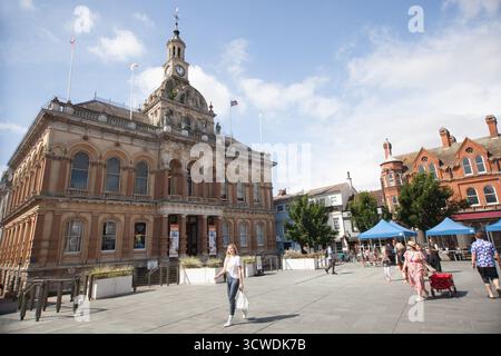 Blick auf das Rathaus von Ipswich im Zentrum der Stadt in Suffolk, Großbritannien Stockfoto