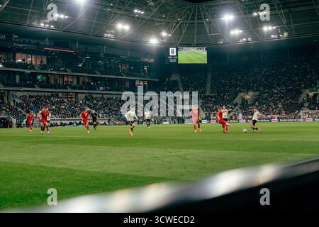 Sinsheim, Deutschland. Oktober 2025. Sinsheim, Deutschland, 10. Oktober 2025 Weitschuss des Spielfeldes während des UEFA-Qualifikationsspiels zwischen Deutschland und Luxemburg in der PreZero Arena in Sinsheim. (Gabor Baumgarten/SPP) Credit: SPP Sport Press Photo. /Alamy Live News Stockfoto