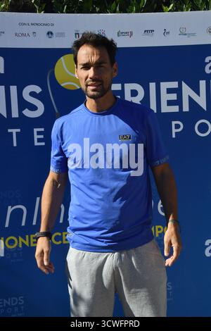 Rom, Italien. Oktober 2025. Rom, Foro Italico Tennis and Friends 2025, Foto: Fabio Fognini Credit: Independent Photo Agency/Alamy Live News Stockfoto