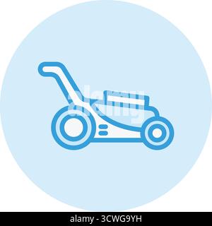 Rasenmäher Vektor-Symbol Design-Illustration Stock Vektor