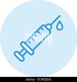 Spritzenvektor-Symbol Design-Illustration Stock Vektor