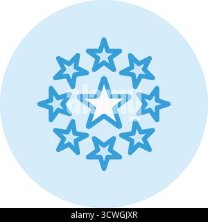 Sternvektor-Symbol Design-Illustration Stock Vektor