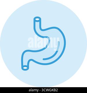 Illustration Des Magen Vektor-Symbols Stock Vektor