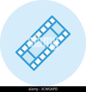 Filmstreifen Vektorsymbol Design Illustration Stock Vektor