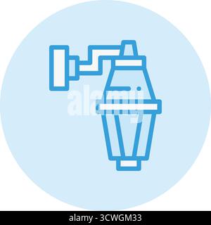 Straßenlaterne Vektor-Symbol Design-Illustration Stock Vektor