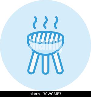 Illustration Zum Design Des Grill-Vektor-Symbols Stock Vektor