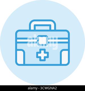 Erste-Hilfe-Kasten-Vektorsymbol-Design-Illustration Stock Vektor