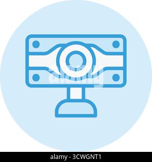Webcam Vektor-Symbol Design-Illustration Stock Vektor