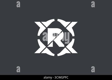 Abstraktes modernes Letter r Logo Vorlage Vektordesign Stock Vektor