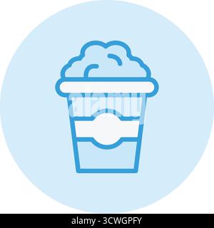 Pop Corn Vektor Symbol Design Illustration Stock Vektor