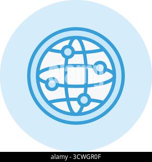 World Wide Vector Icon Design Illustration Stock Vektor
