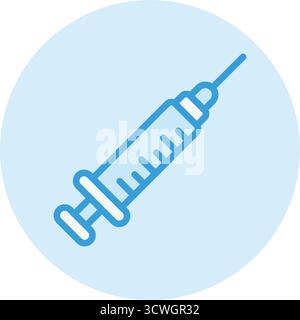 Spritzenvektor-Symbol Design-Illustration Stock Vektor
