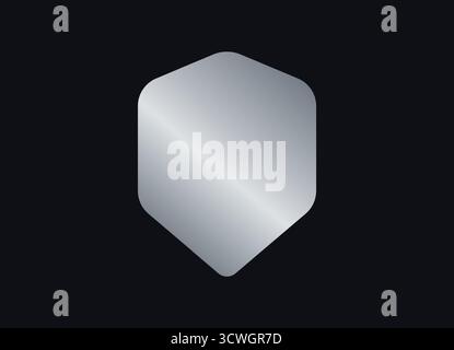Original-Abzeichen-Aufkleber Im Grauen Holographen-Farbverlauf. Logo-Siegel mit Metallic-Logo für Branding, Werbeaktion, E-Commerce-UI, Shop-Produkt Stock Vektor