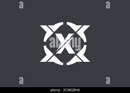 Abstraktes, modernes Letter x Logo Vorlage Vektordesign Stock Vektor