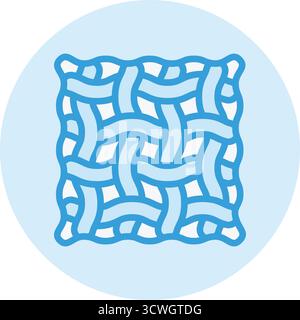 Stoffvektor-Symbol Design-Illustration Stock Vektor