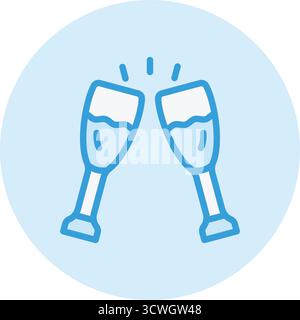 Brille Vektor Symbol Design Illustration Stock Vektor