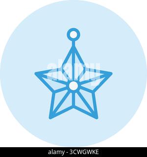 Sternvektor-Symbol Design-Illustration Stock Vektor
