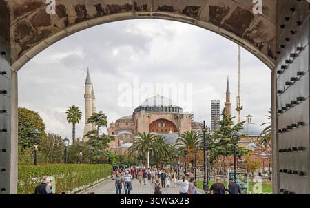 hagia sophia große Moschee und ehemalige Kirche in istanbul türkei Stockfoto