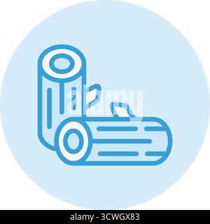 Holz Vektor Symbol Design Illustration Stock Vektor