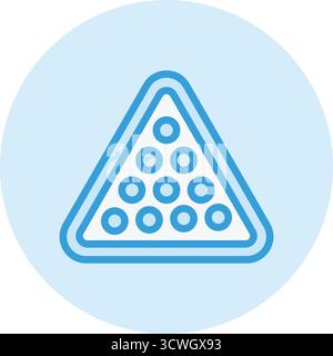 Billardvektor-Symbol-Design-Illustration Stock Vektor