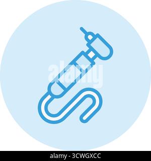 Zahnbohrer Vektor-Symbol Konstruktionsabbildung Stock Vektor